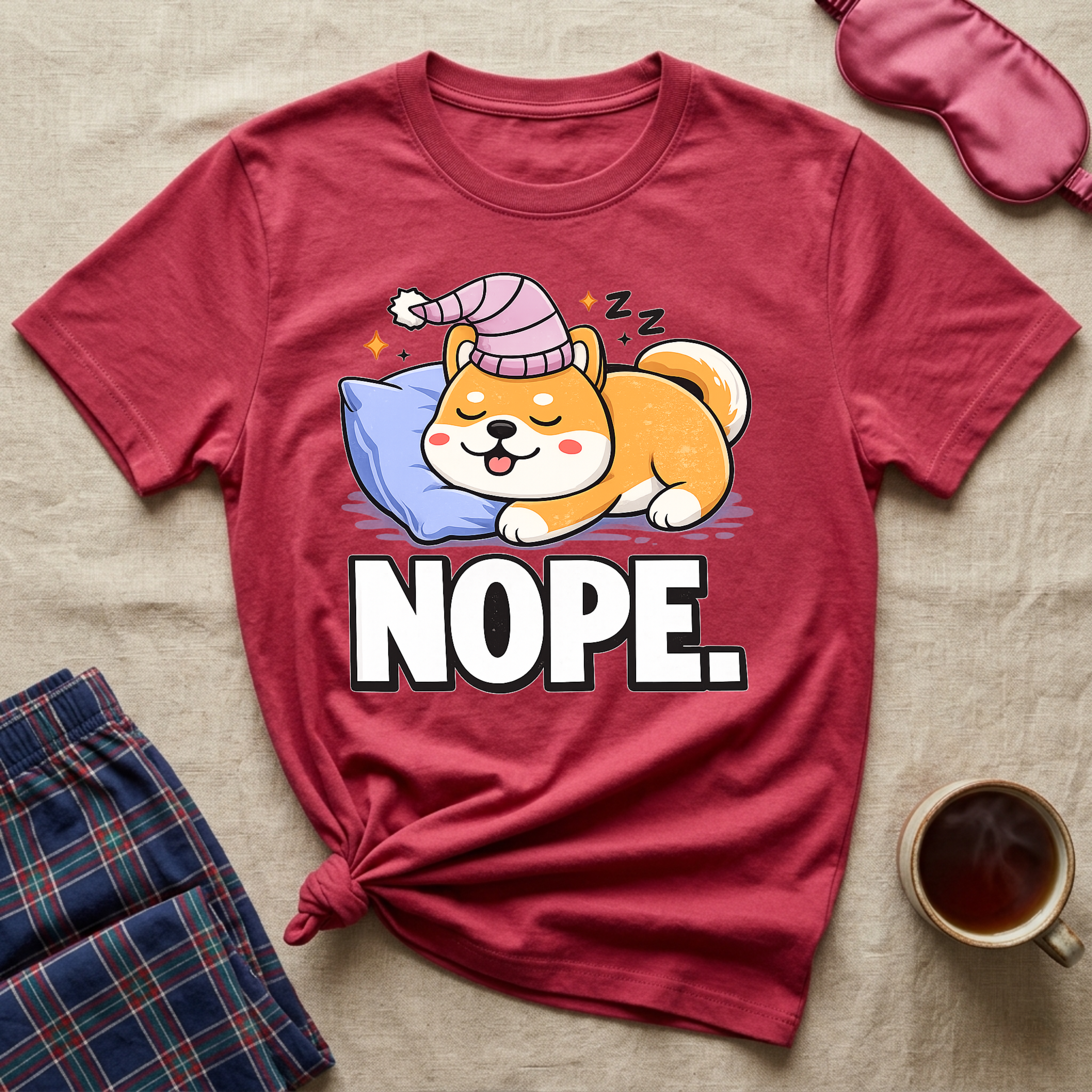 Tired Puppy Pillow T-Shirt