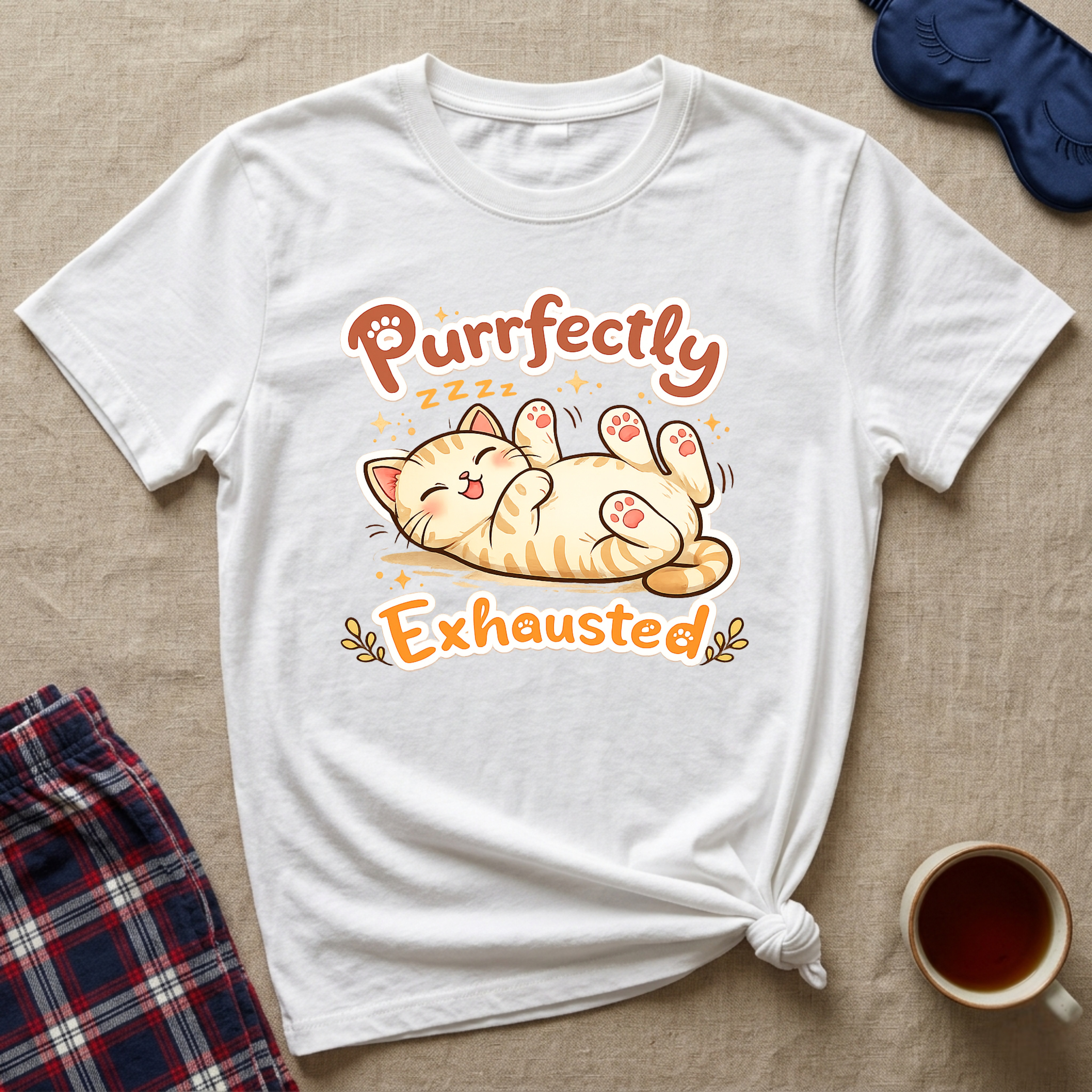 Purrfectly Exhausted T-Shirt