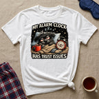 My Alarm Clock Has Trust Issues Puppy T-Shirt