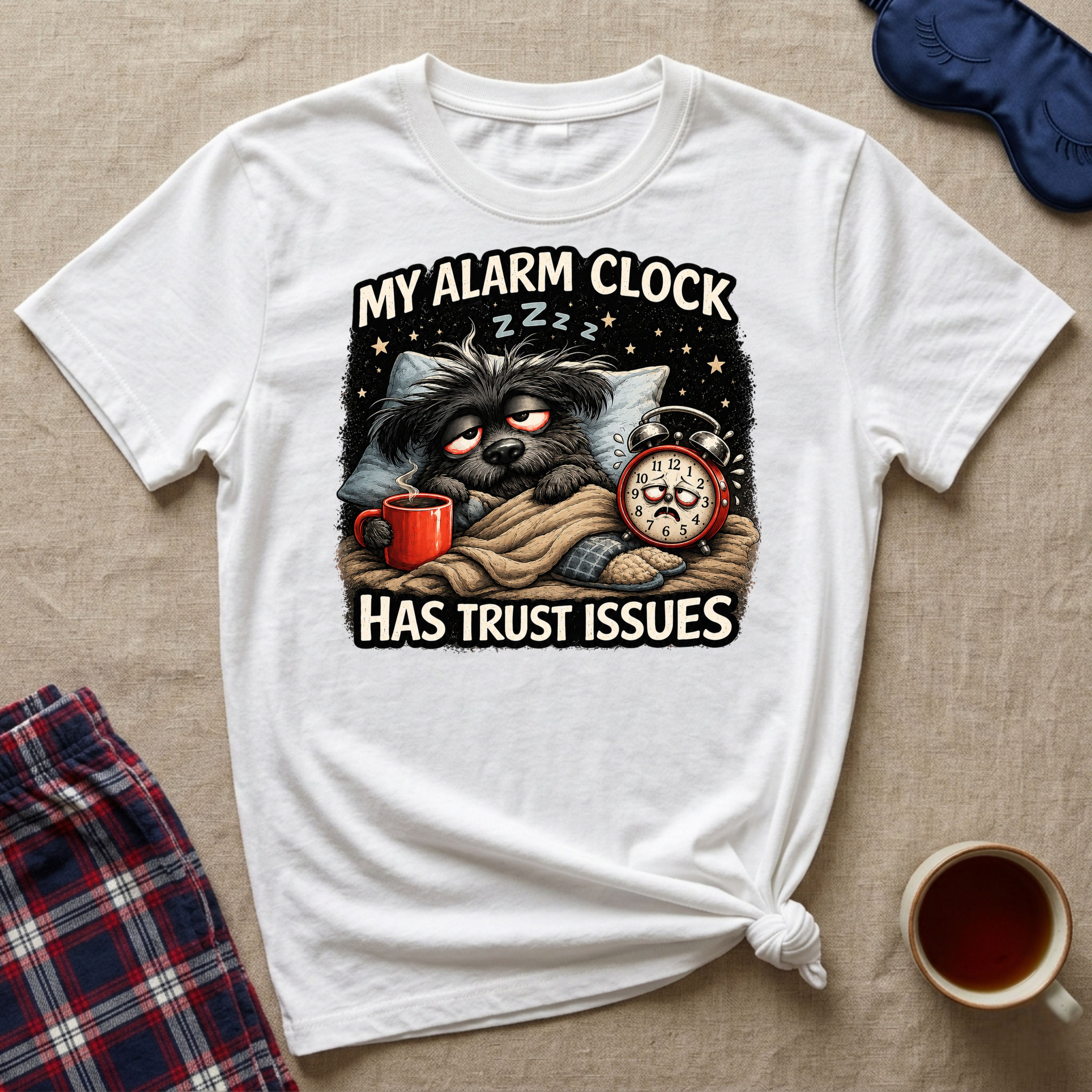 My Alarm Clock Has Trust Issues Puppy T-Shirt