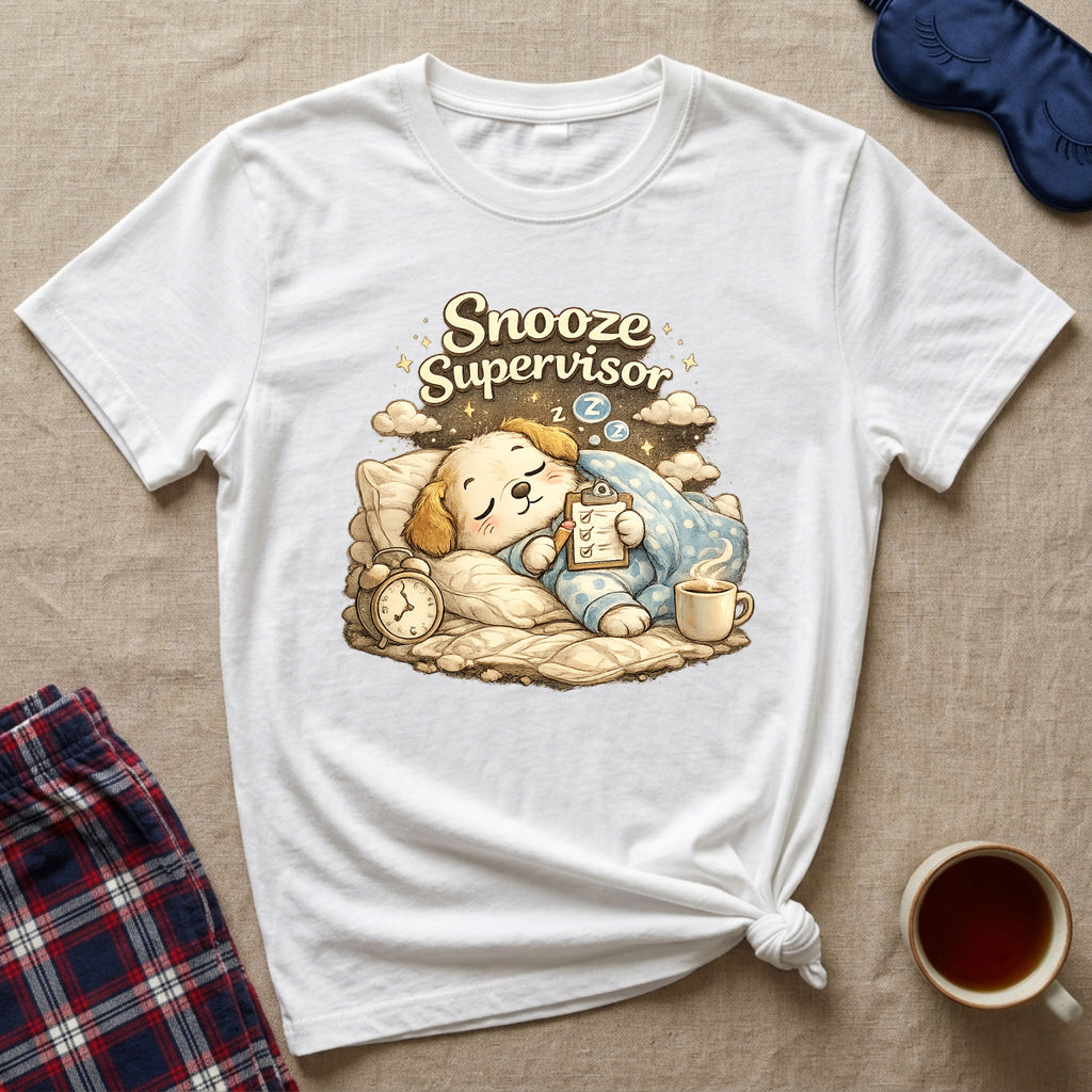 Snooze Supervisor Puppy T-Shirt