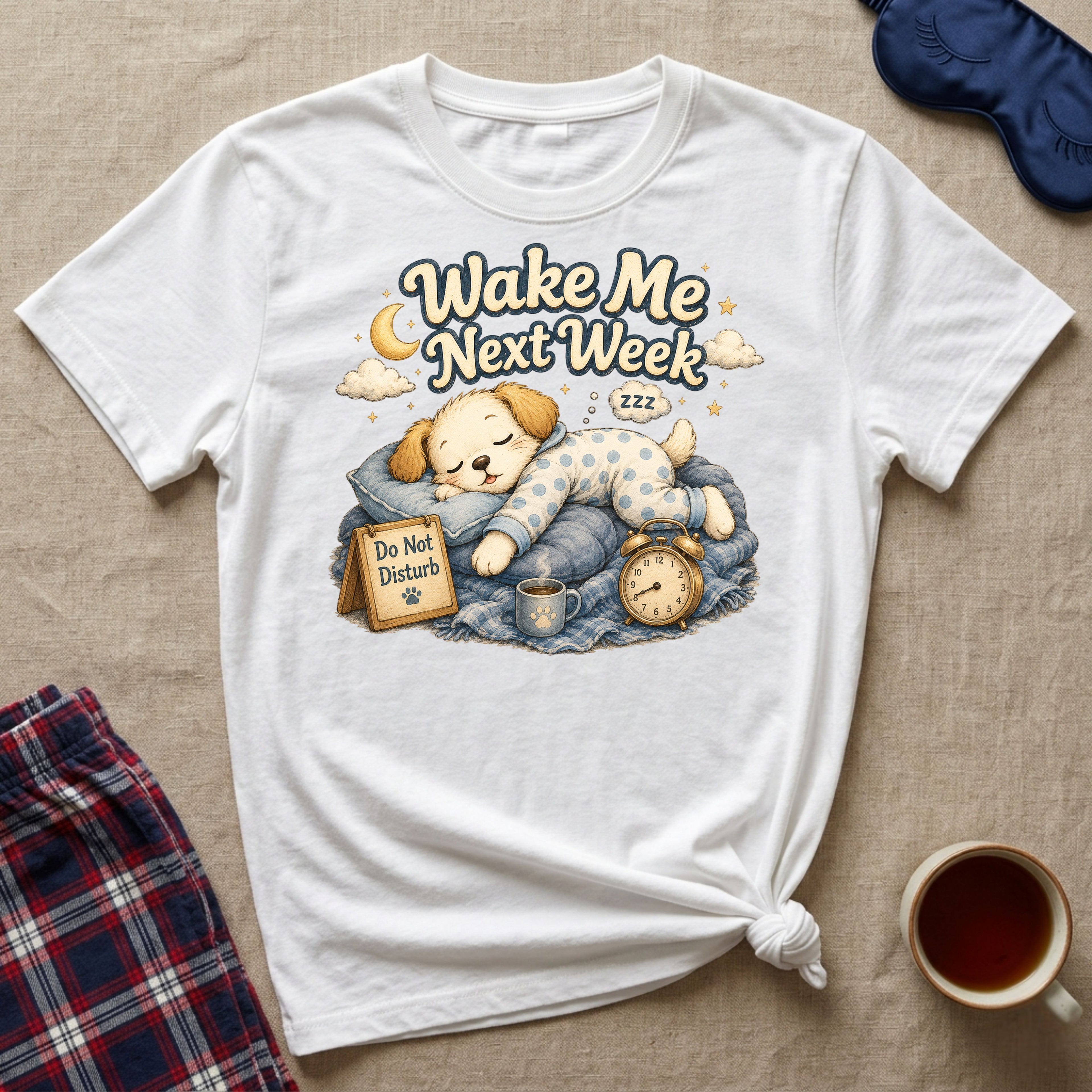 Wake Me Next Week Puppy T-Shirt