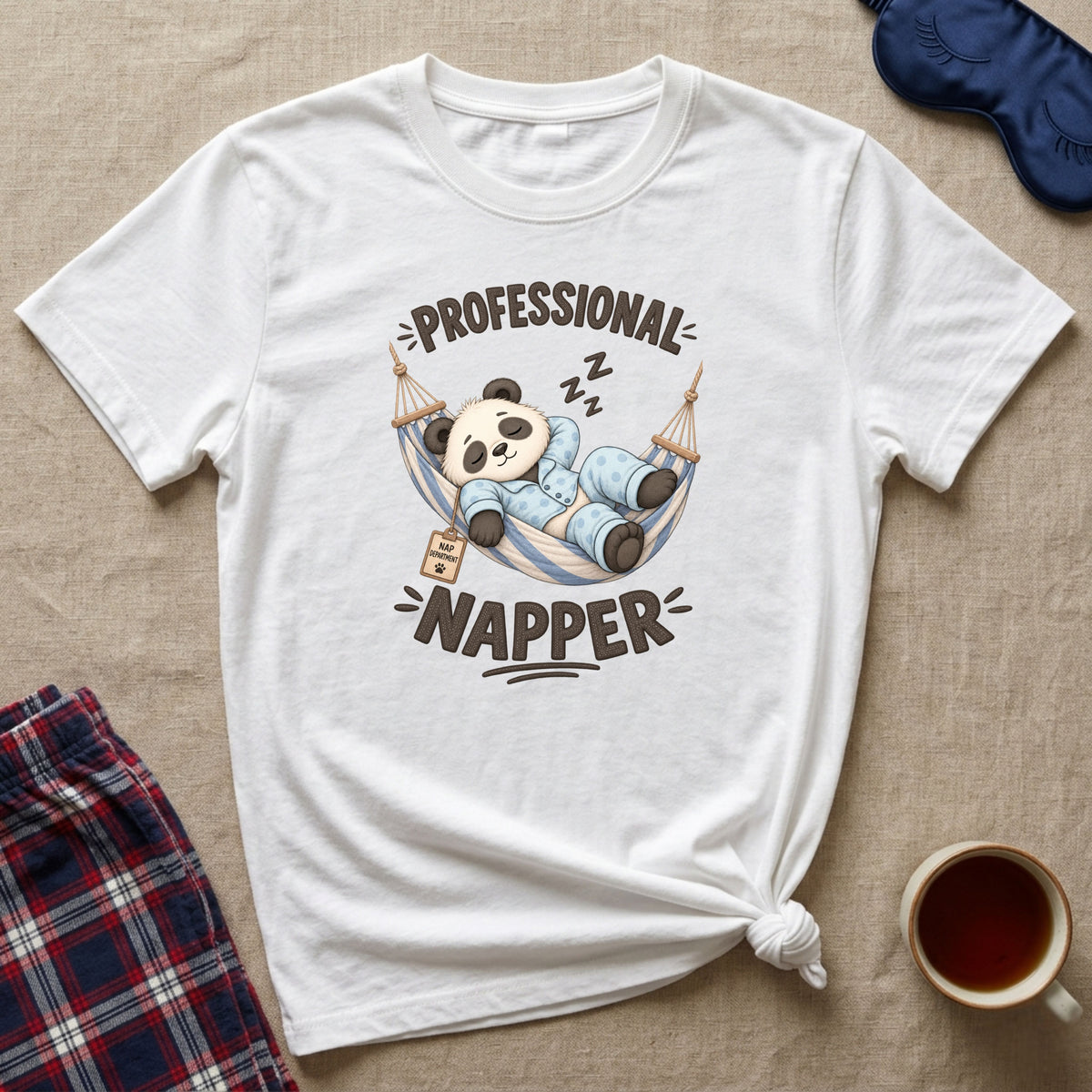 Professional Napper Sleepy Panda T-Shirt