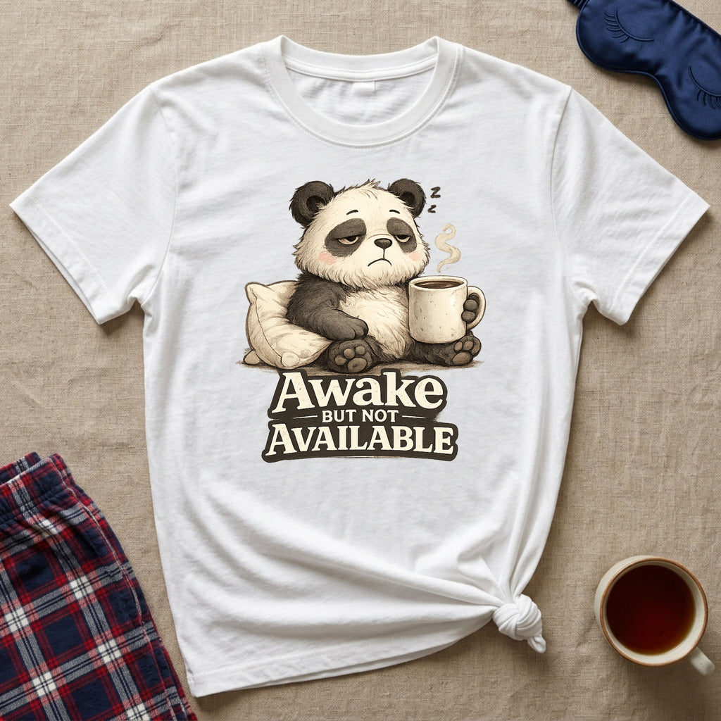 Awake But Not Available Panda T-Shirt