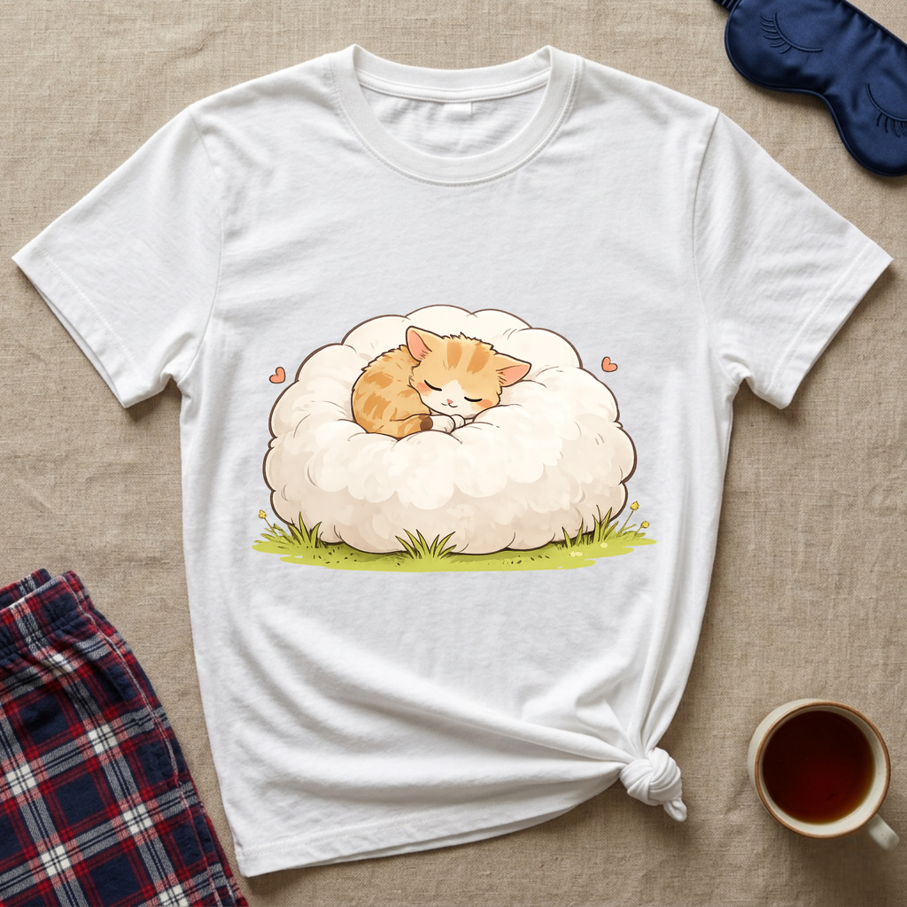 Sleepy Cloud Kitty T-Shirt