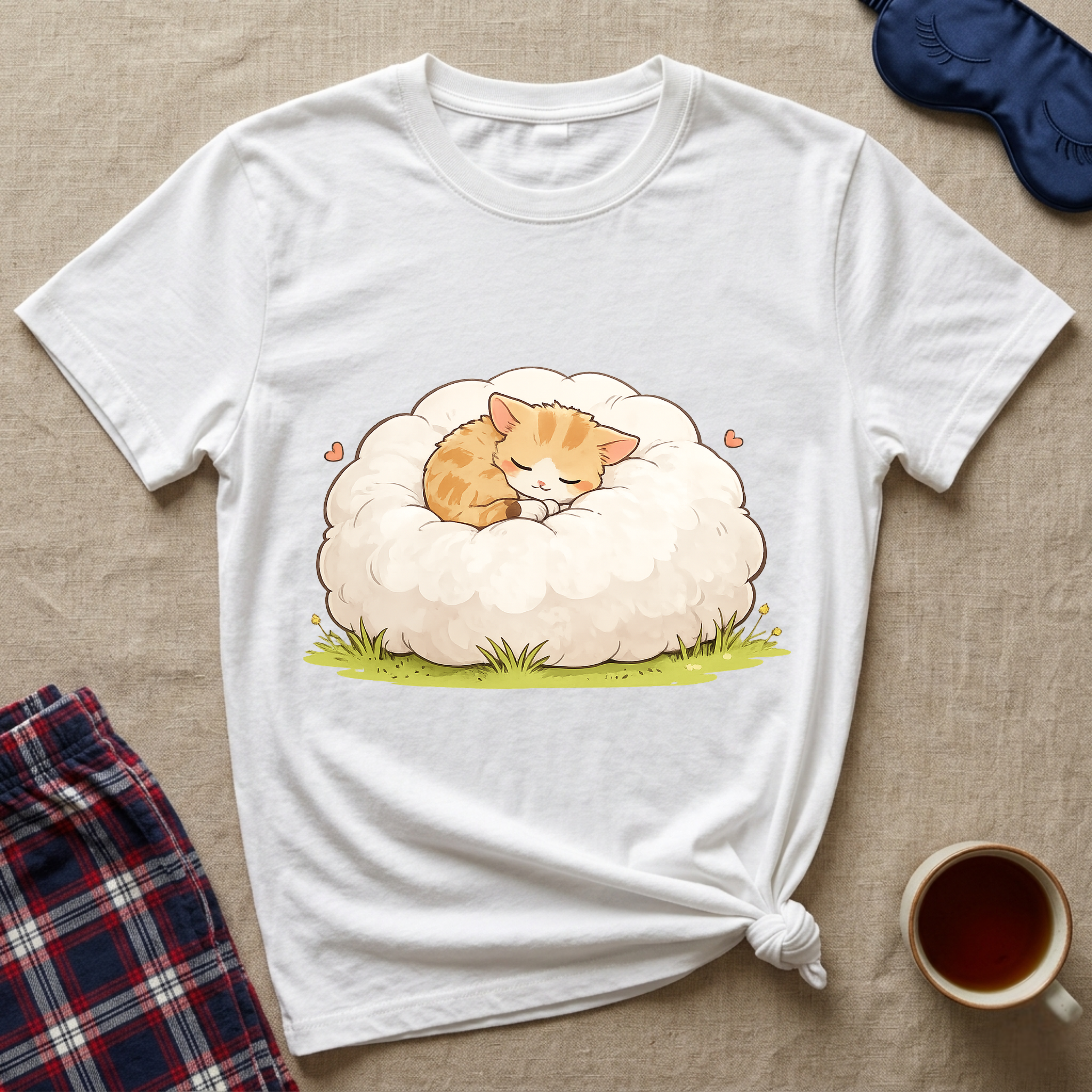 Sleepy Cloud Kitty T-Shirt