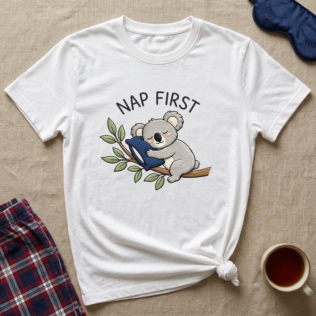 Nap First Koala T-Shirt