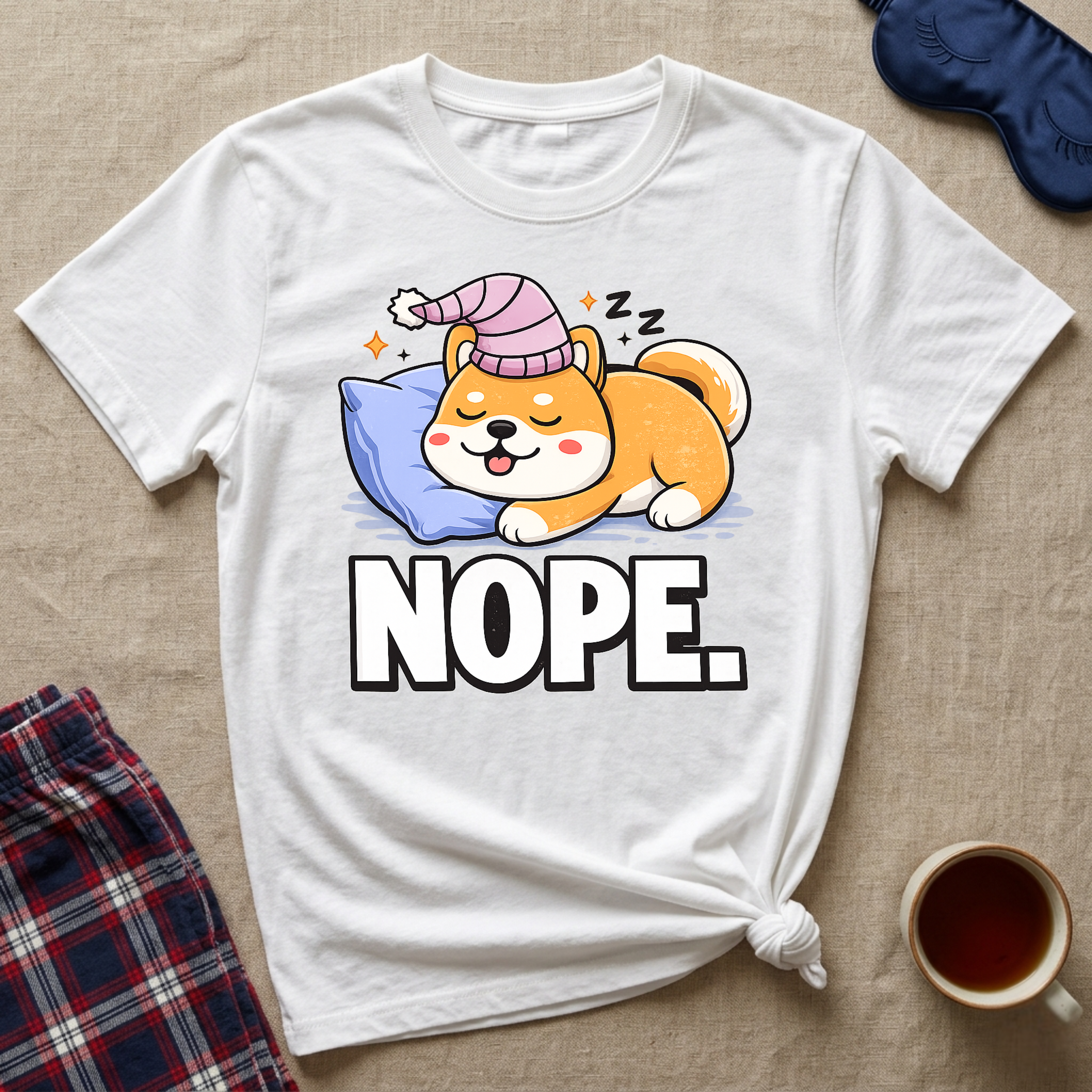 Tired Puppy Pillow T-Shirt