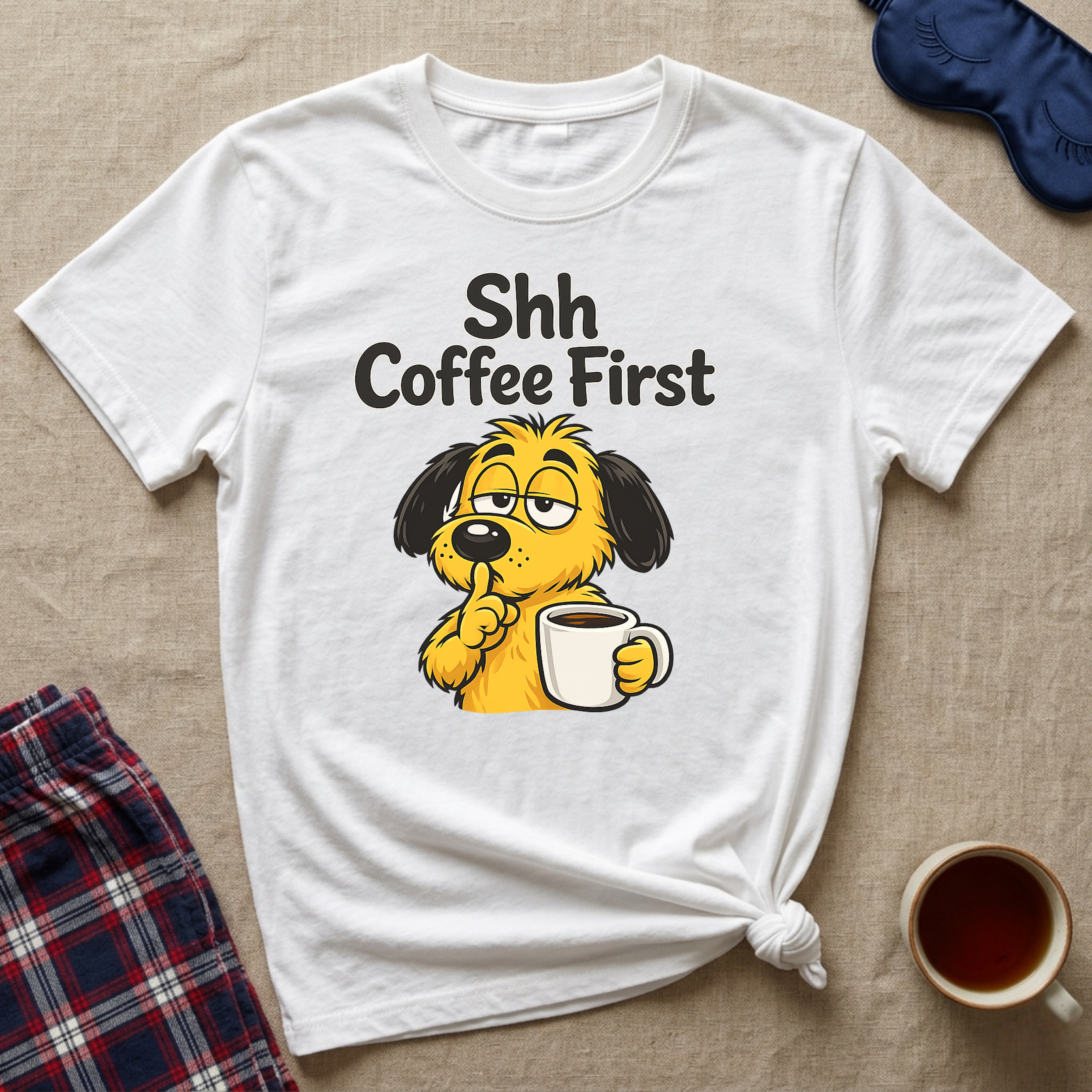 Shh Coffee First T-Shirt